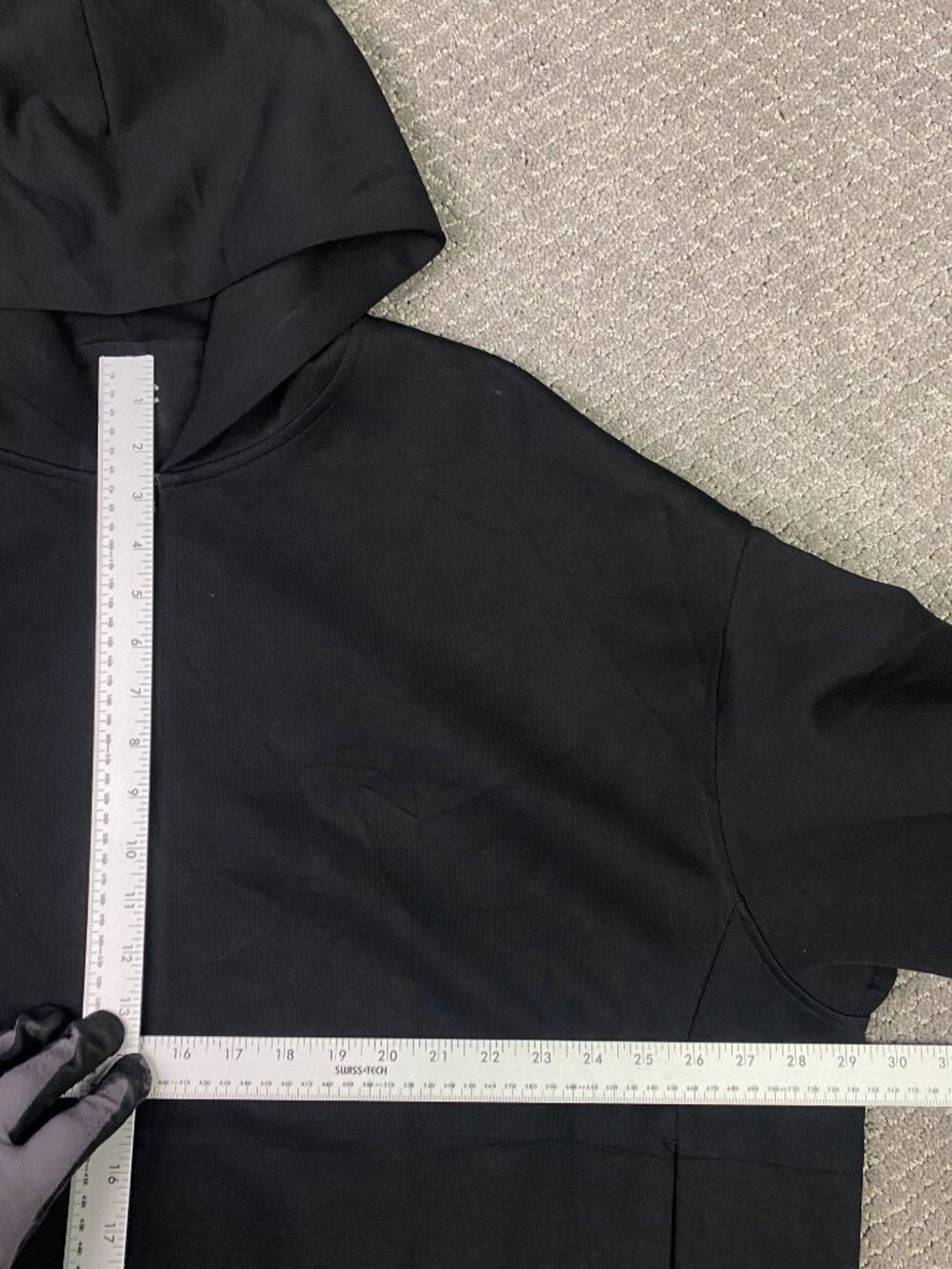 Uniqlo :C Sweat Oversized Full Zip Hoodie Unisex XXL Black Mens Womens - Picture 7 of 12
